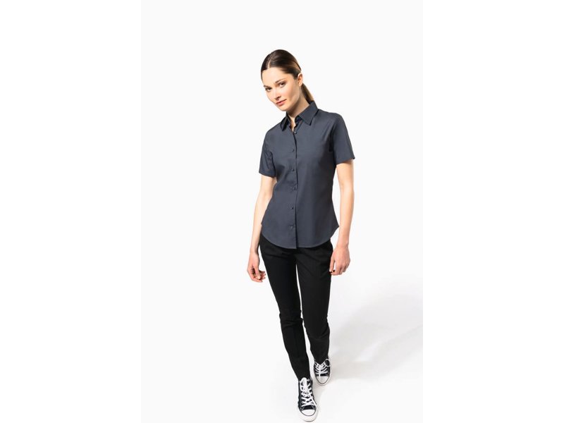Kariban Dames stretch blouse korte mouwen Kariban Dames stretch blouse korte mouwen