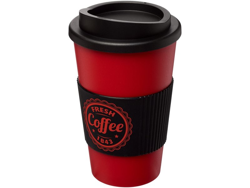Americano® geïsoleerde beker van 350 ml met handgreep Americano® geïsoleerde beker van 350 ml met handgreep
