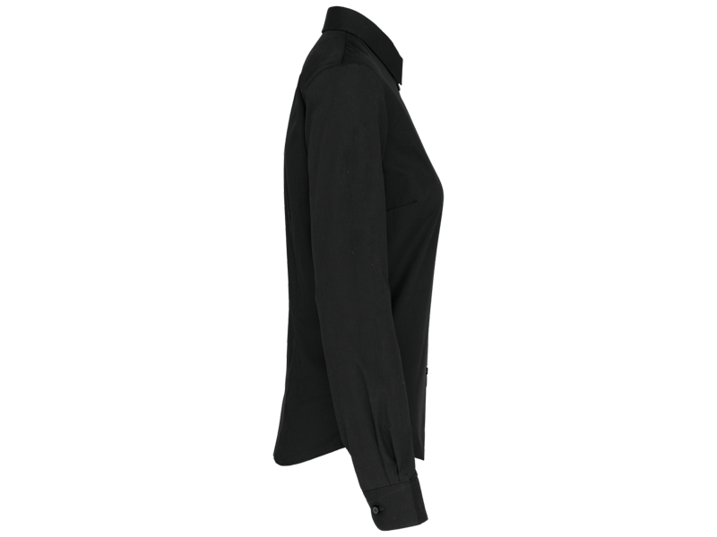 Kariban Damesblouse in popeline met lange mouwen