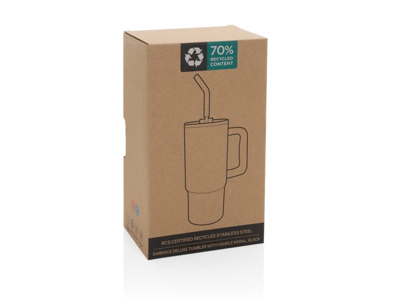 Luxe drinkbeker embrace rvs 900ml Luxe drinkbeker embrace rvs 900ml