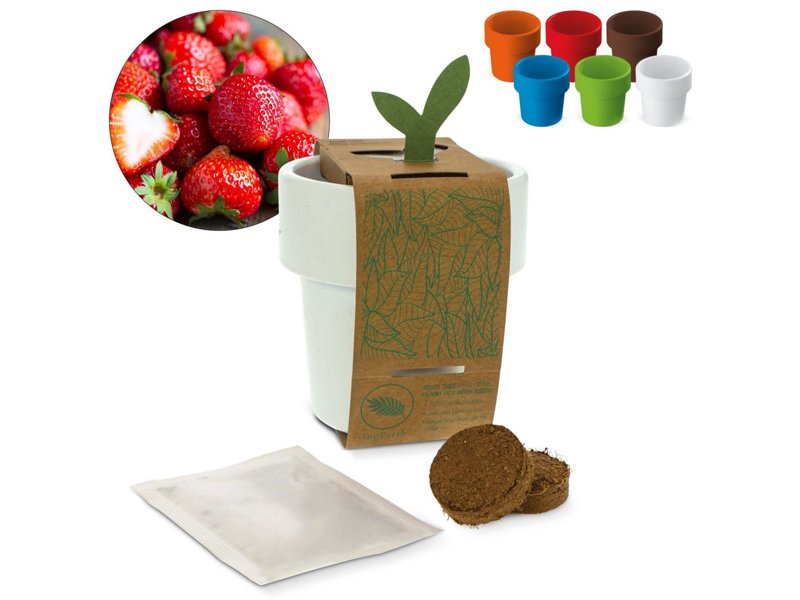 Hot-but-cool beker met aardbeien zaadjes