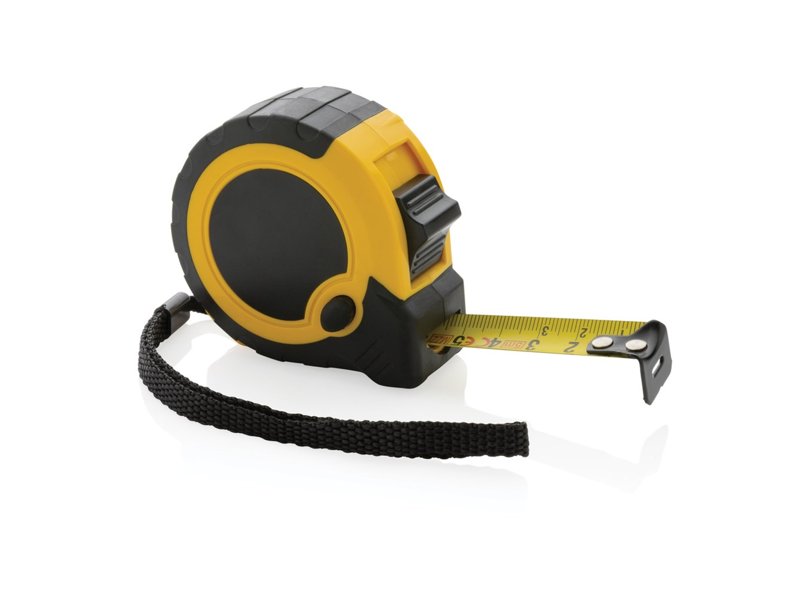 RCS gerecycled plastic 5M/19 mm rolmaat met stop knop RCS gerecycled plastic 5M/19 mm rolmaat met stop knop