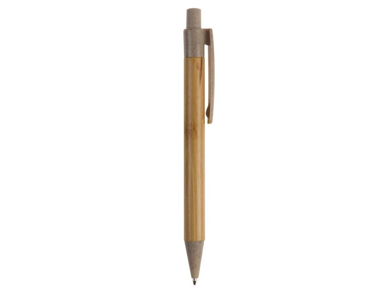 Ball pen bamboe met tarwestro