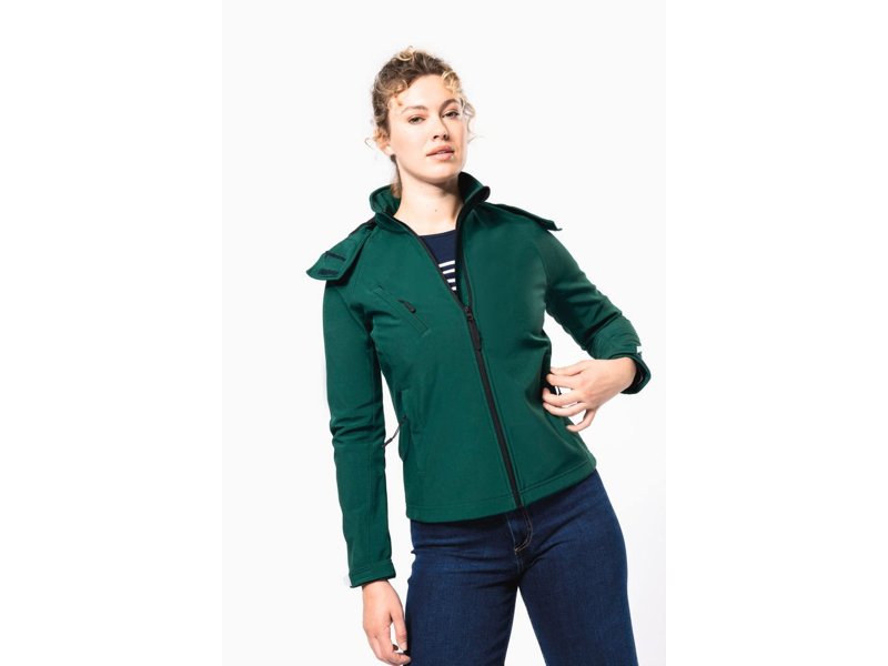 Kariban Dames Afneembare hooded softshell jas