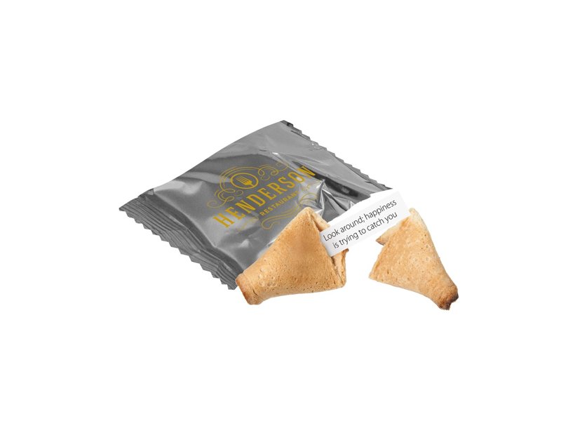 Gelukskoekje in folie