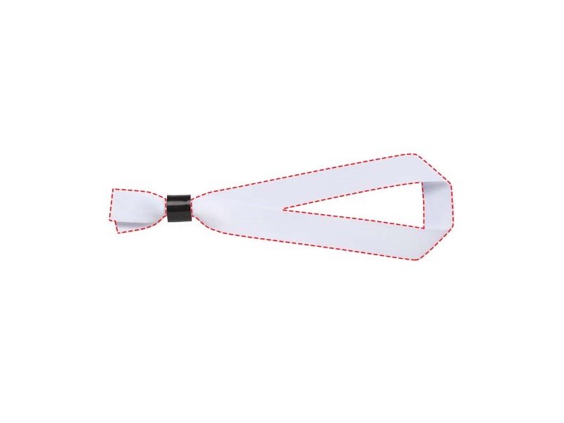 El polsband RPET 2 zijden sublimatie met kunststof sluiting