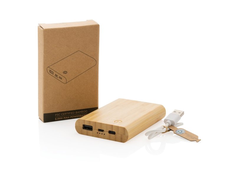 Bamboe 5.000 mAh powerbank