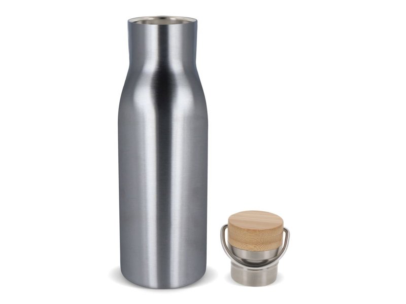 Thermo fles met bamboe deksel 500ml