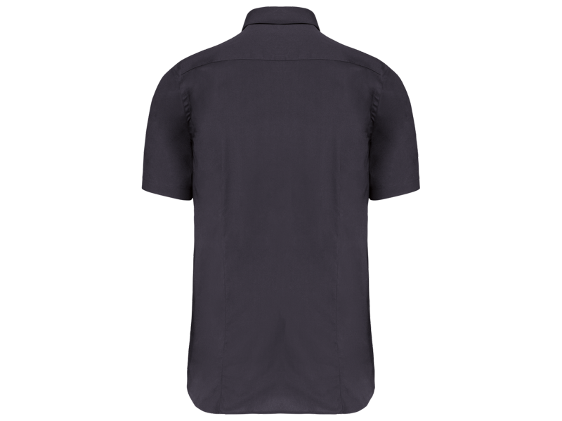Kariban Heren stretch overhemd korte mouwen