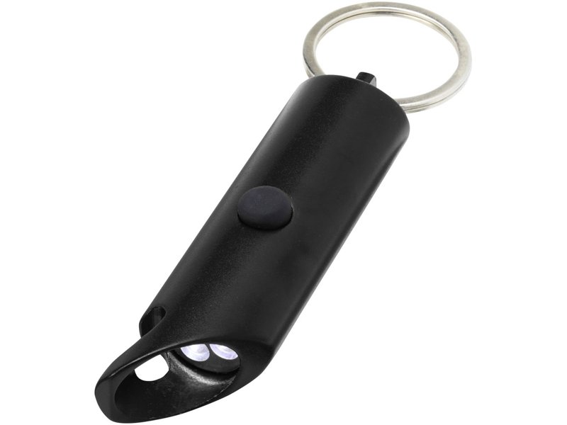 Flare led-lamp en flesopener van gerecycled aluminium met sleutelhanger