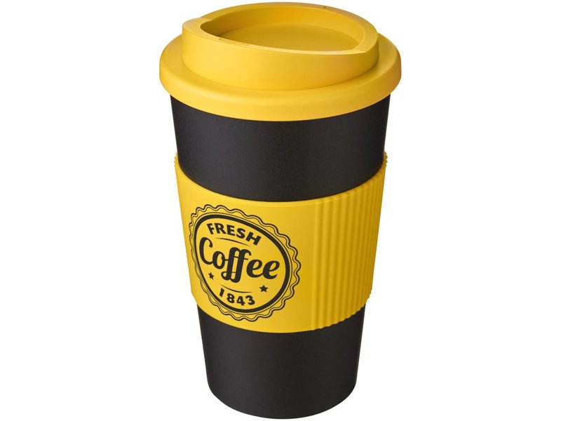 Americano® geïsoleerde beker van 350 ml met handgreep Americano® geïsoleerde beker van 350 ml met handgreep