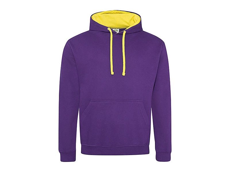 Hooded sweater met kleurige accenten, goedkoop bedrukken van sweaters Hooded sweater met kleurige accenten, goedkoop bedrukken van sweaters