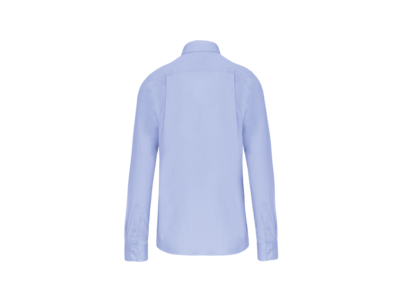 Kariban Heren poplin overhemd lange mouwen