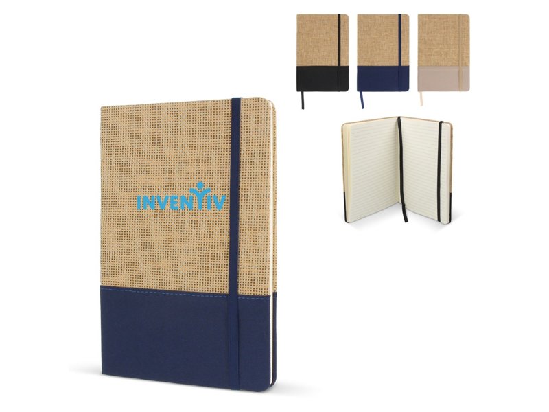 Notitieboek jute R-PET Notitieboek jute R-PET