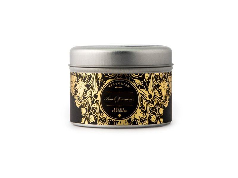 Victorian Sense Tinbox Black Jasmine geurkaars
