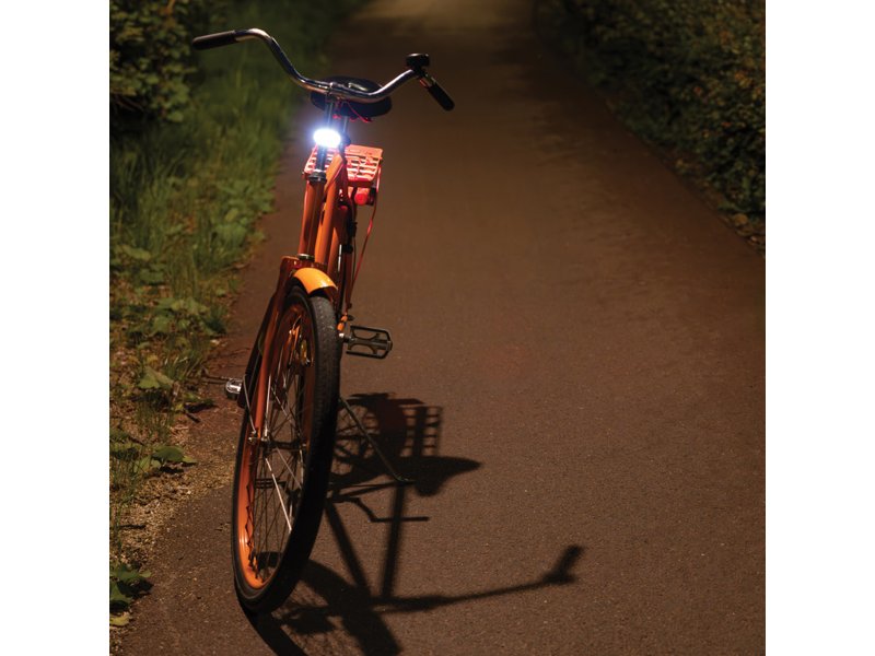 Lumino RCS rplastic USB-oplaadbare fietslamp set
