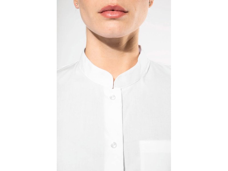 Kariban Damesblouse met "Mao" kraag lange mouwen Kariban Damesblouse met "Mao" kraag lange mouwen