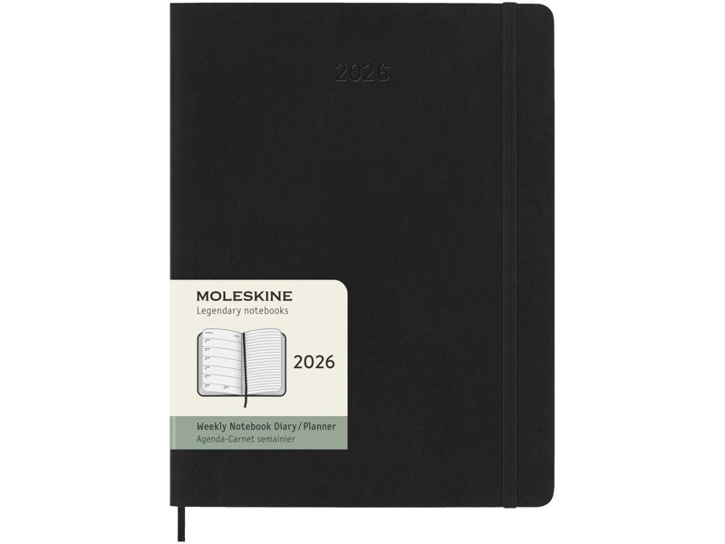 Moleskine 12M week agenda XL met zachte kaft
