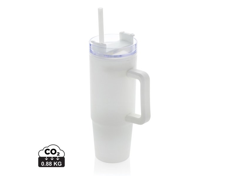 Tana Gerecyclede Plastic Tumbler met Handvat 900 ml - Duurzame Drinkfles | Totziens Promotions Tana Gerecyclede Plastic Tumbler met Handvat 900 ml - Duurzame Drinkfles | Totziens Promotions