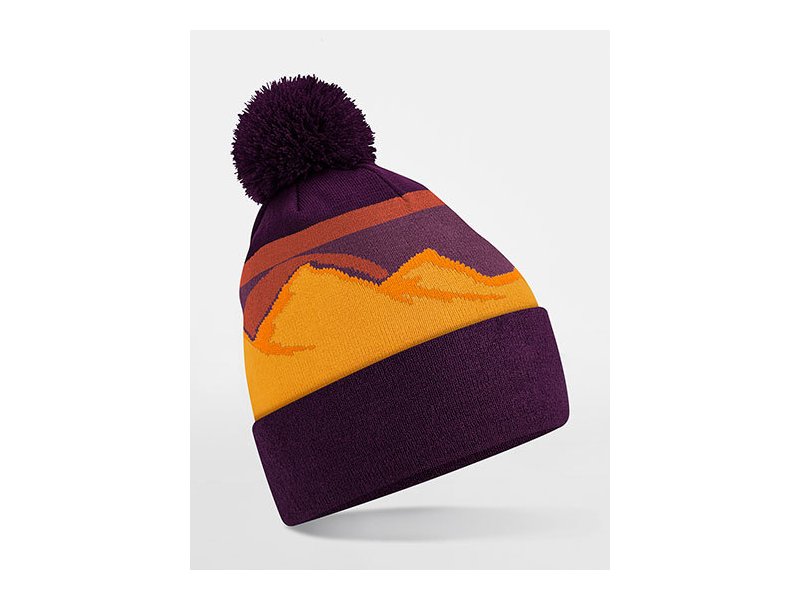 Beechfield - Mountain Peaks Pom Pom Beanie