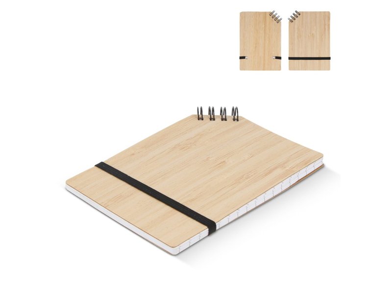 Notitieboek bamboe hoekgebonden A6 Notitieboek bamboe hoekgebonden A6