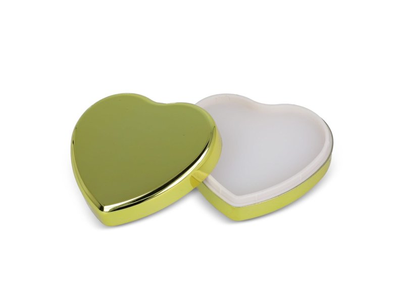 Platte metallic lippenbalsem in hartvorm Platte metallic lippenbalsem in hartvorm