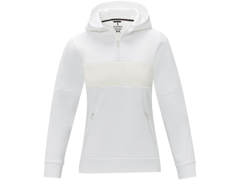 Sayan anorak dames sweater met halve rits en capuchon