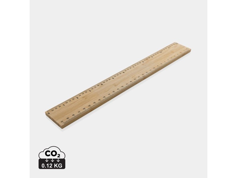 Timberson extra dikke 30cm dubbelzijdige bamboe liniaal