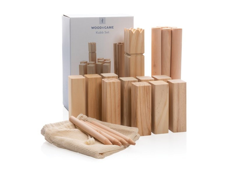 Houten kubb set Houten kubb set