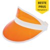 Oranje sunvisor met logo Oranje sunvisor met logo
