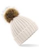 Beechfield - Faux Fur Pop Pom Chunky Beanie Beechfield - Faux Fur Pop Pom Chunky Beanie