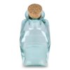 InSideOut Vierkante Gerecycled glas Waterfles ReuuZ met kurkstop 1L