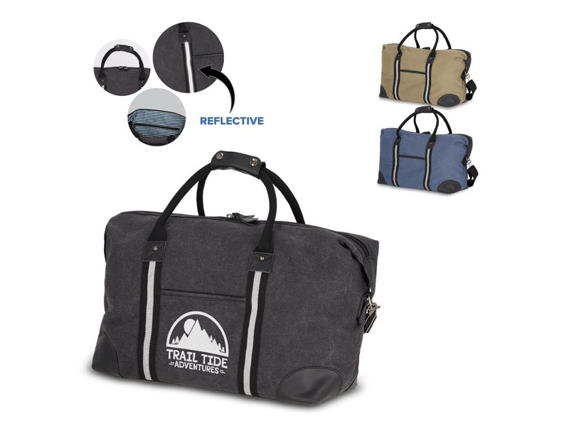 Gerecycled katoenen canvas weekendtas Harper Gerecycled katoenen canvas weekendtas Harper