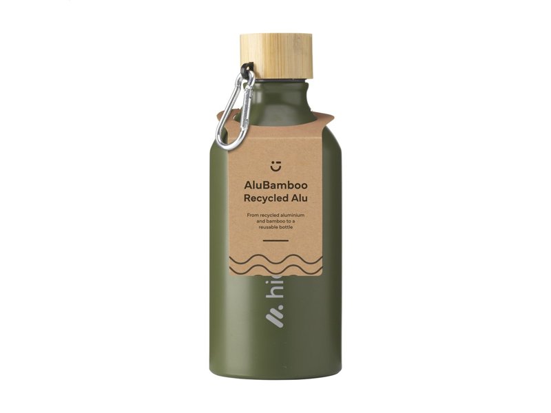 AluBamboo Recycled Alu 500 ml waterfles