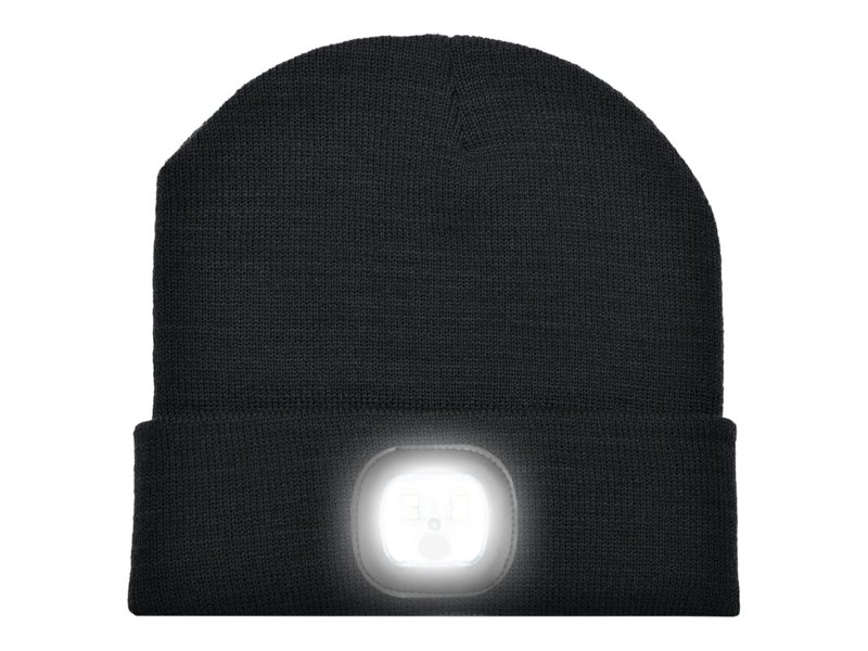 Gebreide muts met ledlamp Gebreide muts met ledlamp