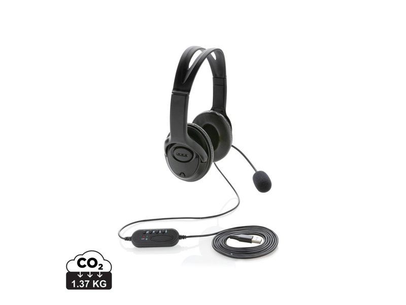 Over ear werk hoofdtelefoon met kabel Over ear werk hoofdtelefoon met kabel