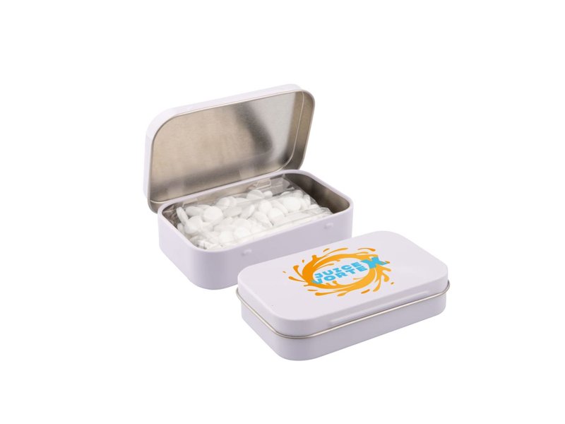 Groot scharnierblik met snoep