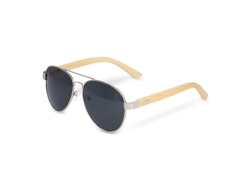 Aviator zonnebril met bamboe poten