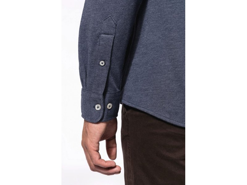 Kariban Jacquard overhemd lange mouwen Kariban Jacquard overhemd lange mouwen
