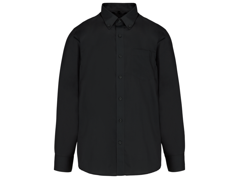 Kariban Heren non-iron overhemd lange mouwen