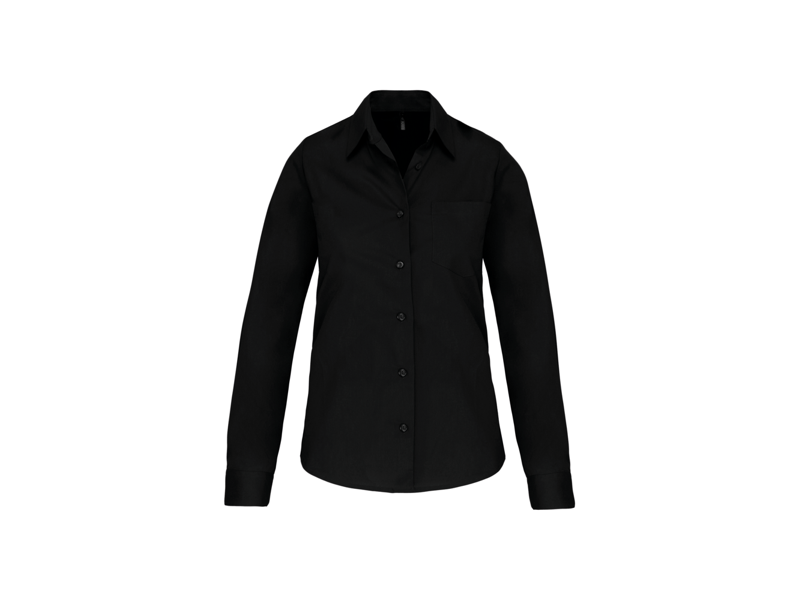 Kariban Dames poplin blouse lange mouwen