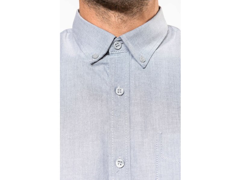 Kariban Heren oxford overhemd korte mouwen