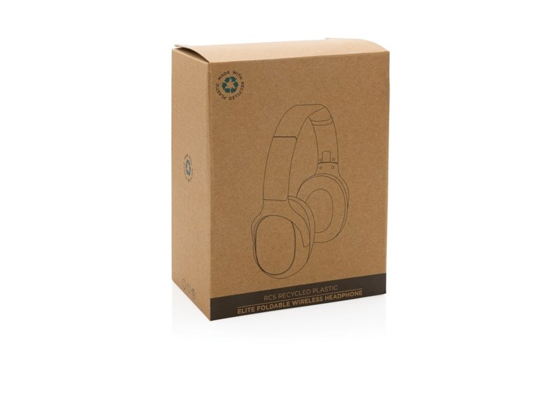 RCS recycled plastic Elite opvouwbare draadloze koptelefoon RCS recycled plastic Elite opvouwbare draadloze koptelefoon