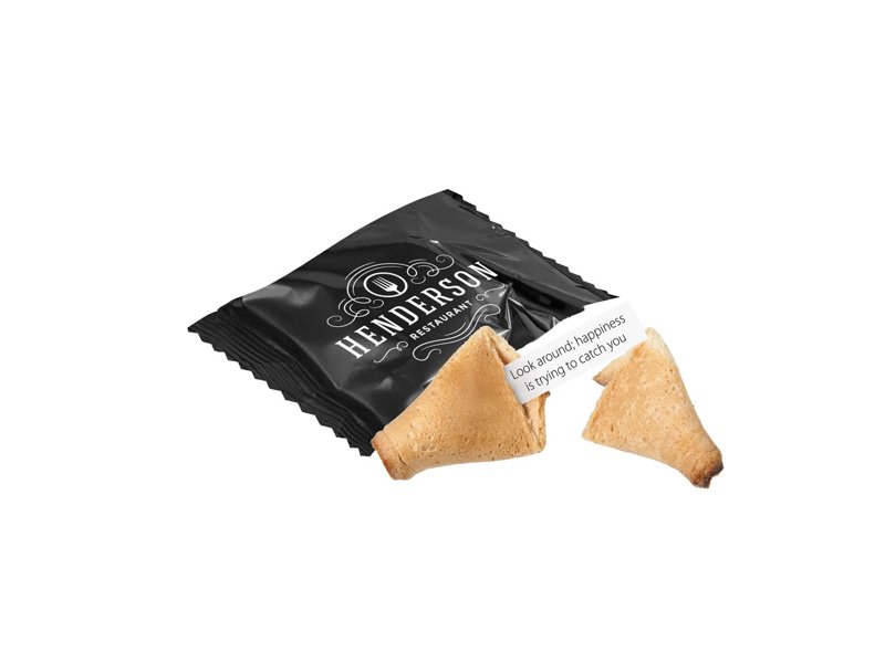 Gelukskoekje in folie