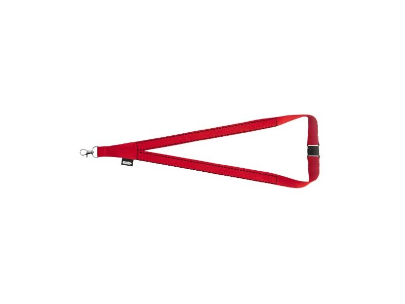 Tom gerecyclede PET lanyard met veiligheidssluiting Tom gerecyclede PET lanyard met veiligheidssluiting