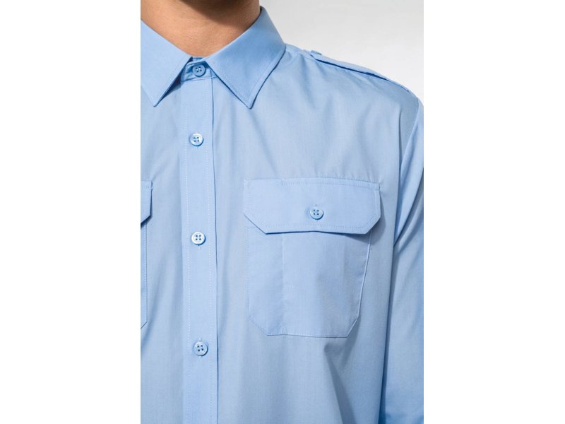 Kariban Herenpilootoverhemd lange mouwen Kariban Herenpilootoverhemd lange mouwen