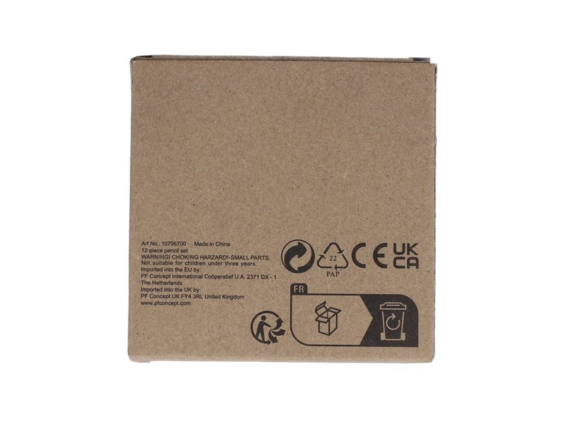 12 kleurpotloden in kraft doosje 12 kleurpotloden in kraft doosje