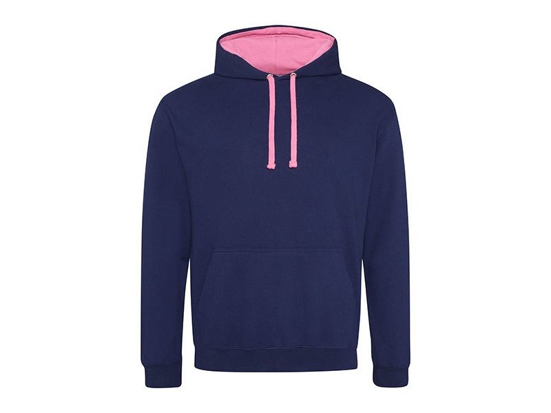 Hooded sweater met kleurige accenten, goedkoop bedrukken van sweaters Hooded sweater met kleurige accenten, goedkoop bedrukken van sweaters