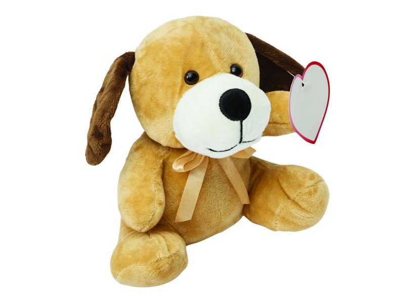 PEPPO - Zittende pluche hond