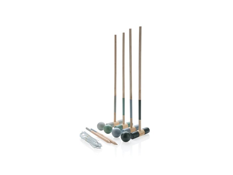 Houten croquet set